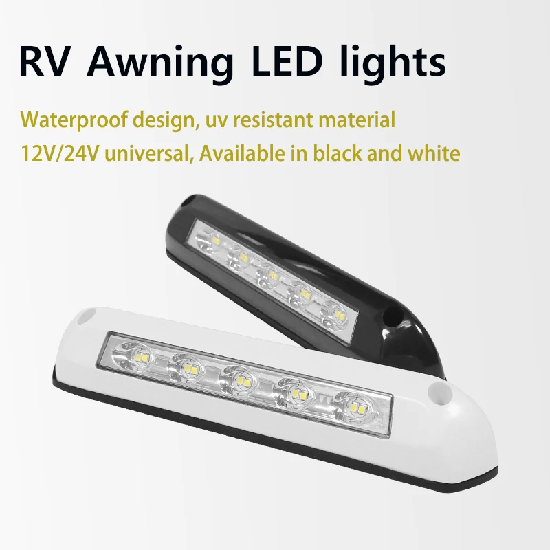 RV LED 천막 포치 라이트, 12V/24V, 방수, 모터홈, 캐러밴, 인테리어, 벽 램프, 조명 바, RV, 밴, 캠핑카, 트레일러, 외부 램프