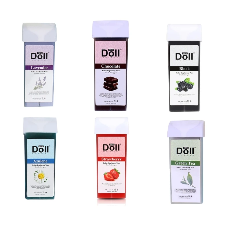 خرطوشة إزالة الشعر بالشمع كريم شمع لازالة الشعر الطبيعي مزيل شعر الجسم الطبيعي بكرة تسخين شمع للنساء والرجال 918D