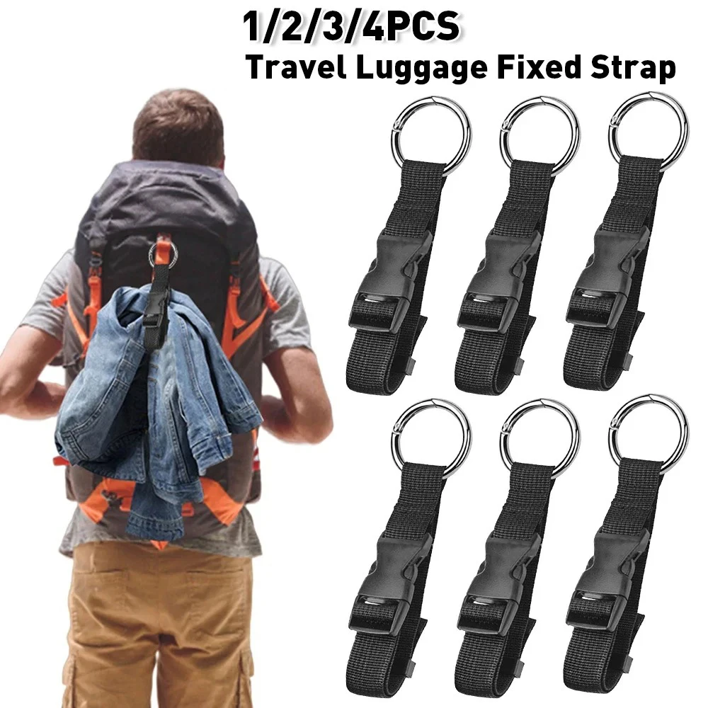 Travel Luggage Fixed Strap Backpack External Strap Portable Strap With Release Buckle Add-A-Bag Luggage Strap Belt Jacket Holder