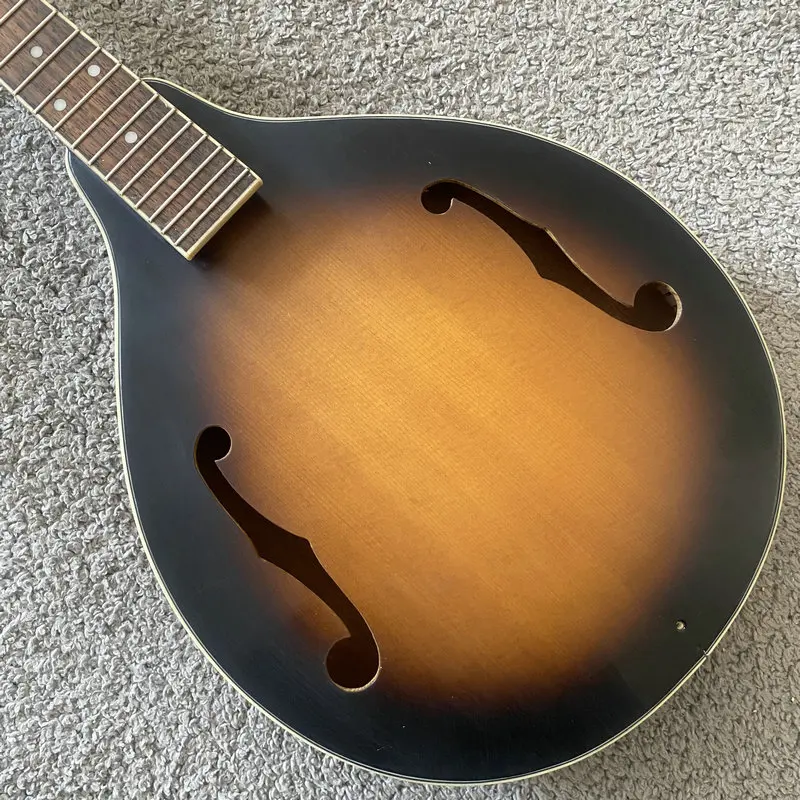 

H203 DIY Replace Mandolin Guitar Kits Sunburst Color Korea Guitar Factory Made 8 String Mandolin Acoustic Guitar