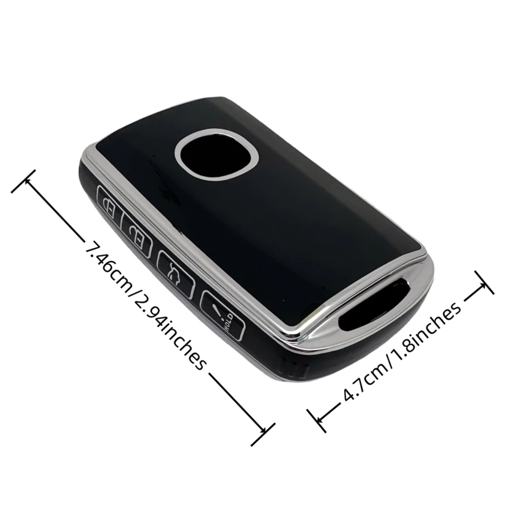 TPU Key Fob Cover Keychain Lanyard for 2020 2021 Mazda CX5, CX30, CX9, 2019 2020 2021 Mazda 3, Mazda 3 Hatchback