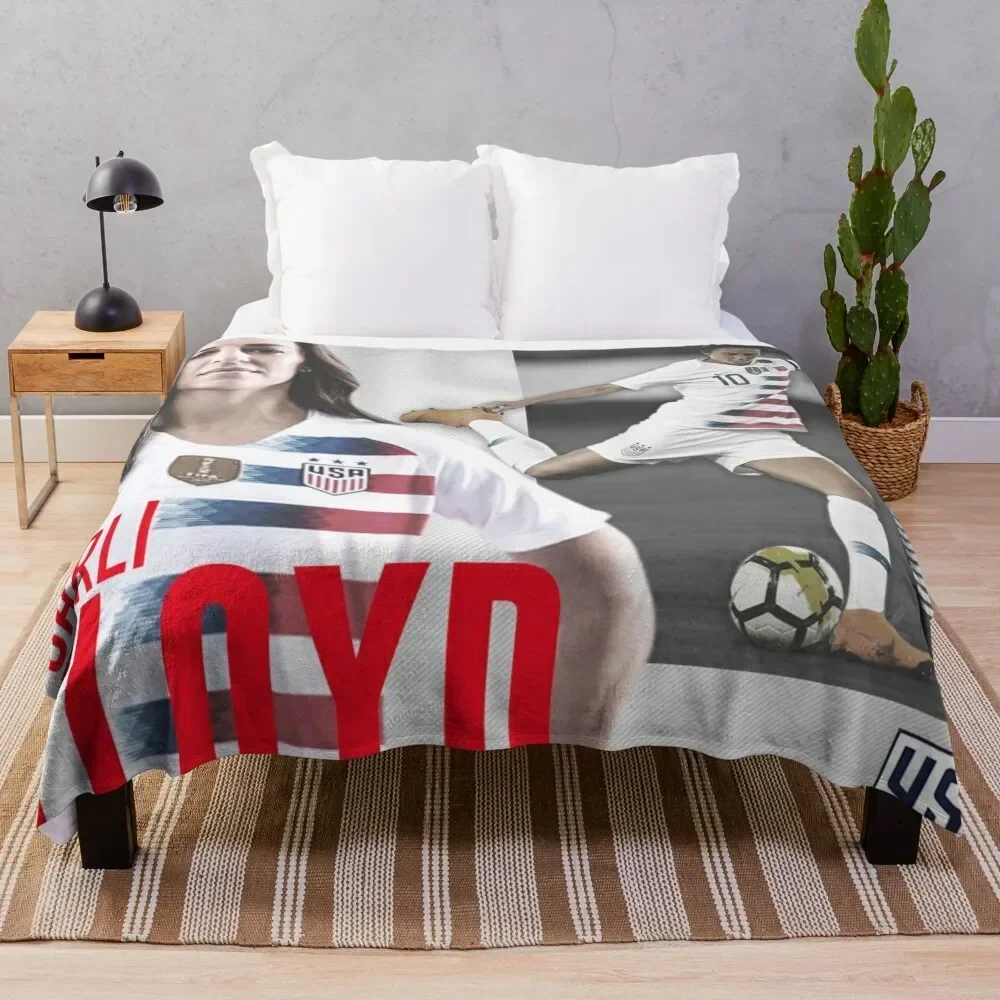 

carli lloyd 4#030422 Throw Blanket funny gift anime warm for winter Travel Blankets