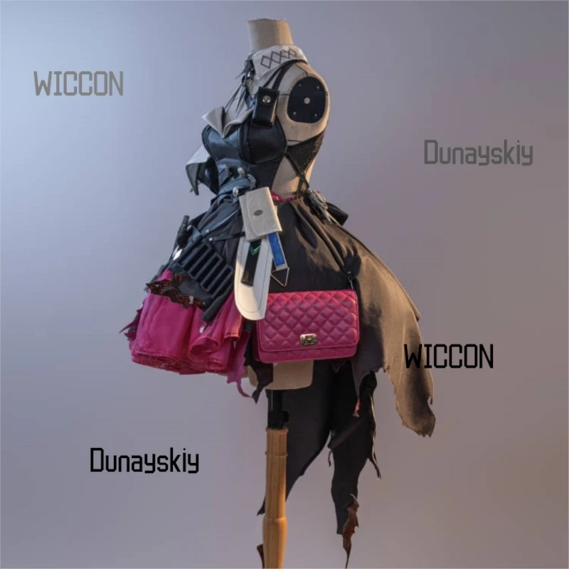 Arknights Endfield Laevatain Surtr Flame Sword Cosplay Costume Battle Damaged Surtr Style Anime Corset Outfit Sexy HalloweenCos