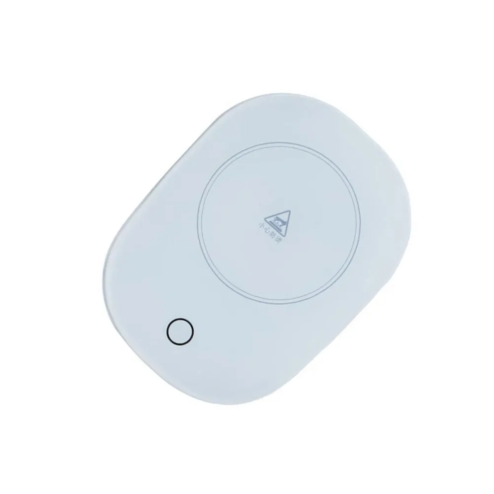 55 Degree Constant Temperature Heating Coaster USB Electric Heating Coaster Milk Warmer Tempered Glass Pressure Sensitive Switch