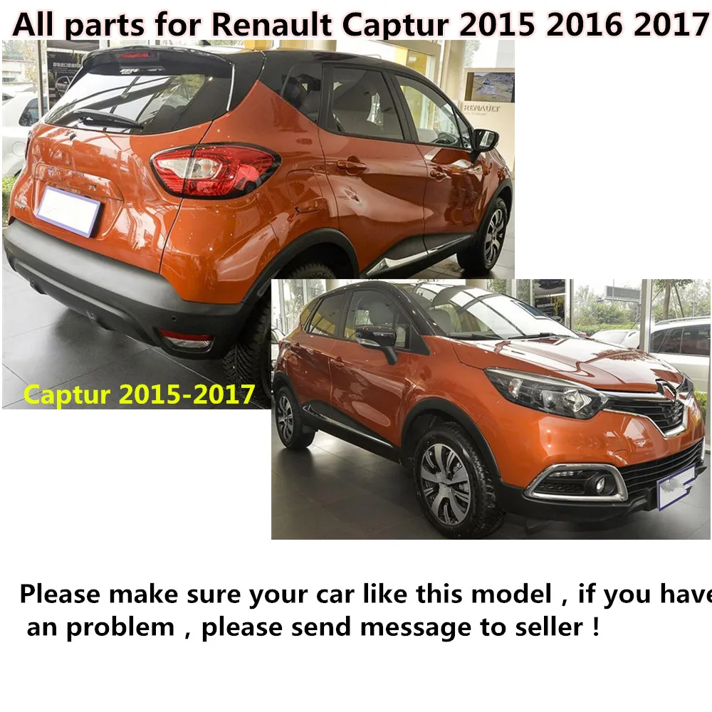 Car Body Stick Stainless Steel Glass Window Garnish Pillar Middle Column Strip Trim For Renault Captur 2015 2016 2017 2018 2019