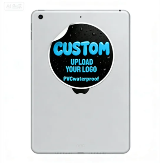 3-6 cm Circular Custom Transparent Waterproof Kraft Paper White Paper Stickers with Custom LOGO/Wedding Stickers/Custom Design S view 4