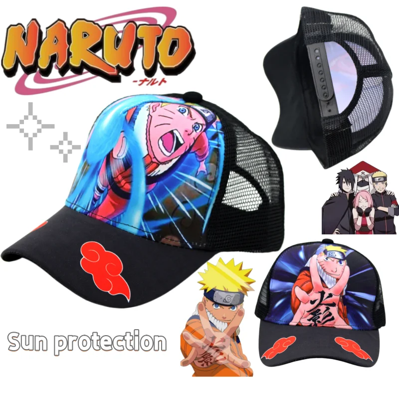 New creative Naruto sun hat,cartoon cute, high appearance fashionable personalized, printed, sun protection,student baseball cap