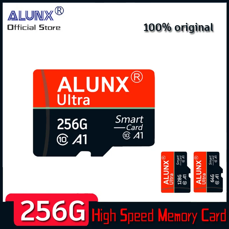 ALUNX 100% Genuine Micro TF SD Card 128GB 64GB 32GB 16GB 8G Memory Card Flash Class 10 Support mobile phones UAV HHK card reader