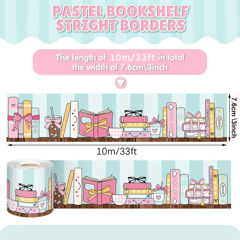10M Cute book-themed butterfly-shaped self-adhesive stickers for bulletin boards, blackboards, and walls
