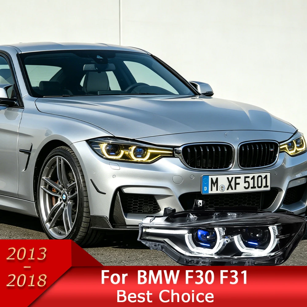 Światła samochodowe do BMW F30 F31 F35 2013-2019 Serii 3 LED Reflektory samochodowe Zestaw do modernizacji Soczewka Bifokalna Lampa Sygnalizacyjna Narzędzia Akcesoria