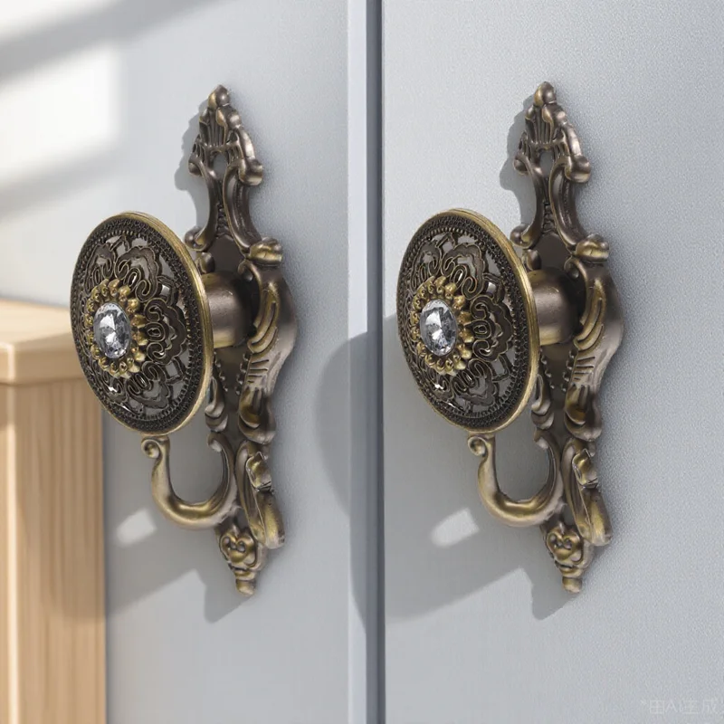 Ganchos decorativos para cortinas, accesorios elegantes de diseño Vintage para habitación, perchas para ventana de ducha y baño, muebles prácticos, 2 uds.