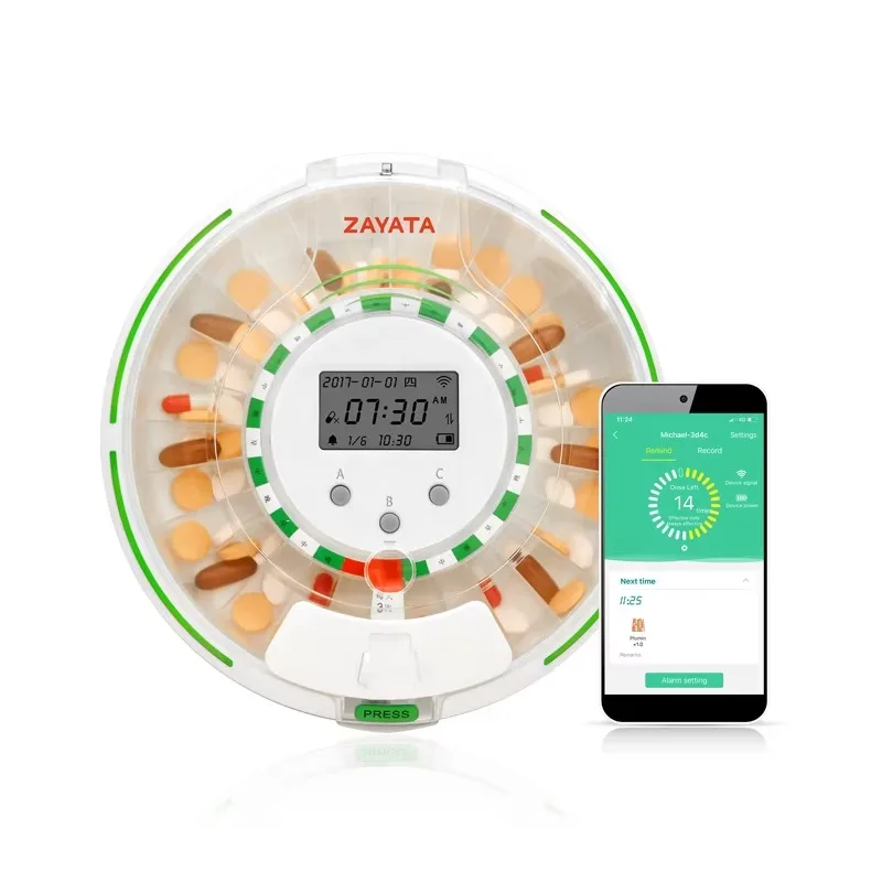 

ZOOMCARE M126-1 Wifi Version High Quality Fashionable ABS Plastic Case 28 Compartments Smart=Dispenser Storage