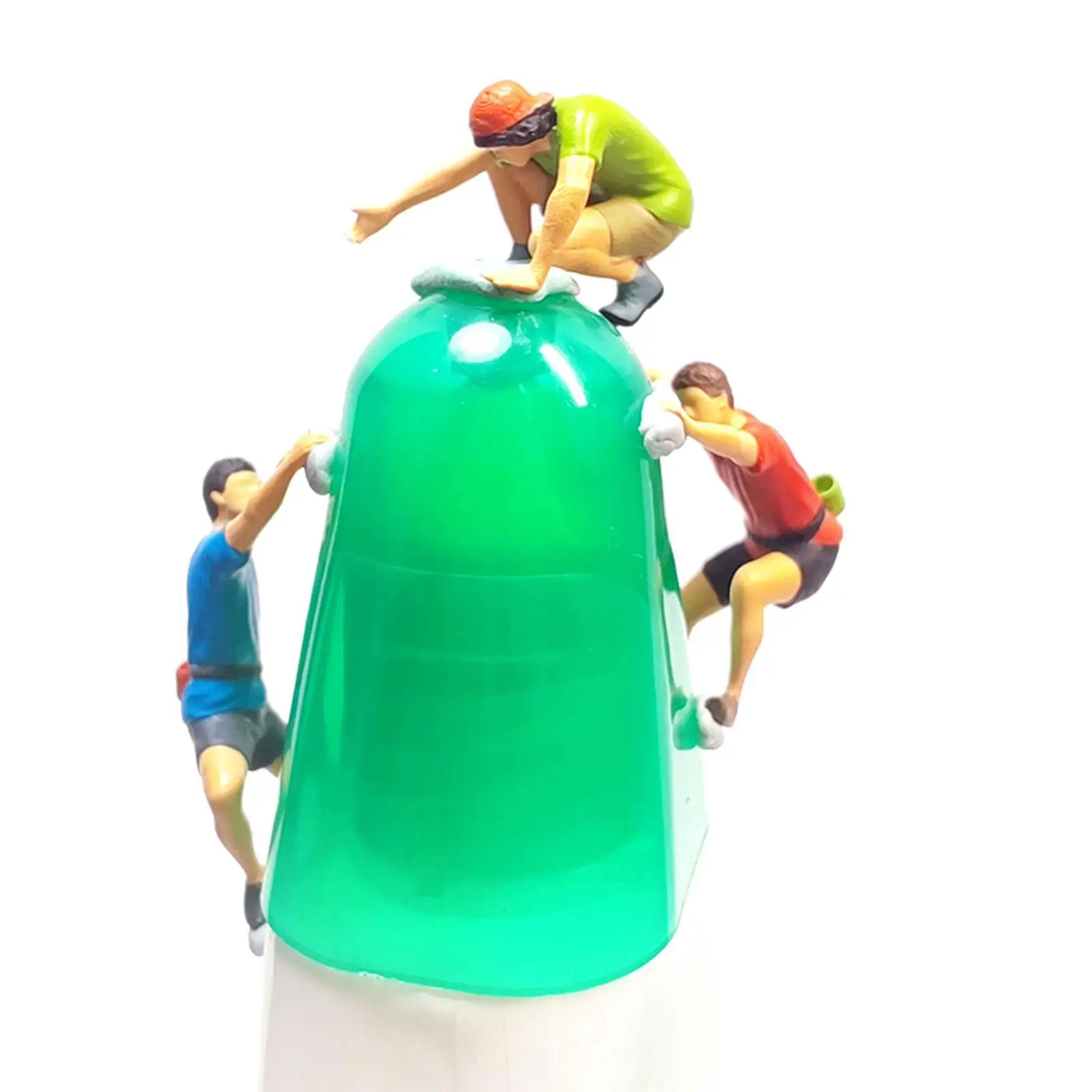 3pcs יד צבוע 1:87 רוק טיפוס דמות אנשים מודל אוספים אביזרים