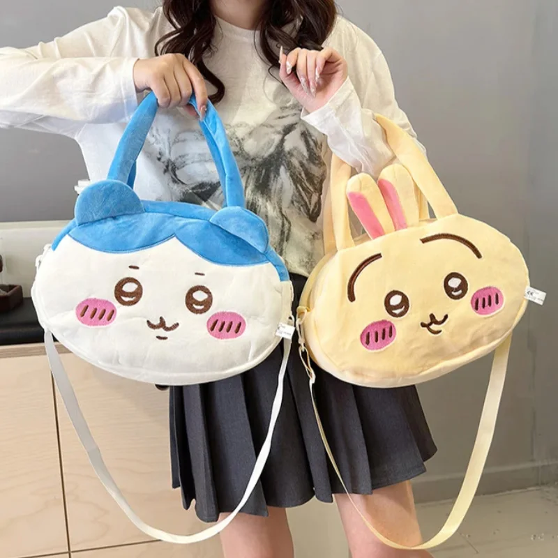 Bolso de Mano Chiikawas Kawaii Usagi Hachiware, Bolso Bandolera para Niñas y Niños, Gran Capacidad, Bolso Cruzado de Moda, Bolsos de Almacenamiento Portátiles, Regalo
