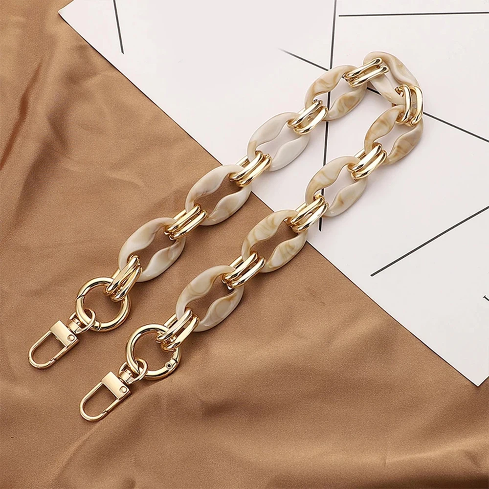 40/60cm New Acrylic Handbag Chains Shoulder Bag Strap DIY Purse Chain Resin Chains Handles Belt Parts Bag Accessories Bag Chain