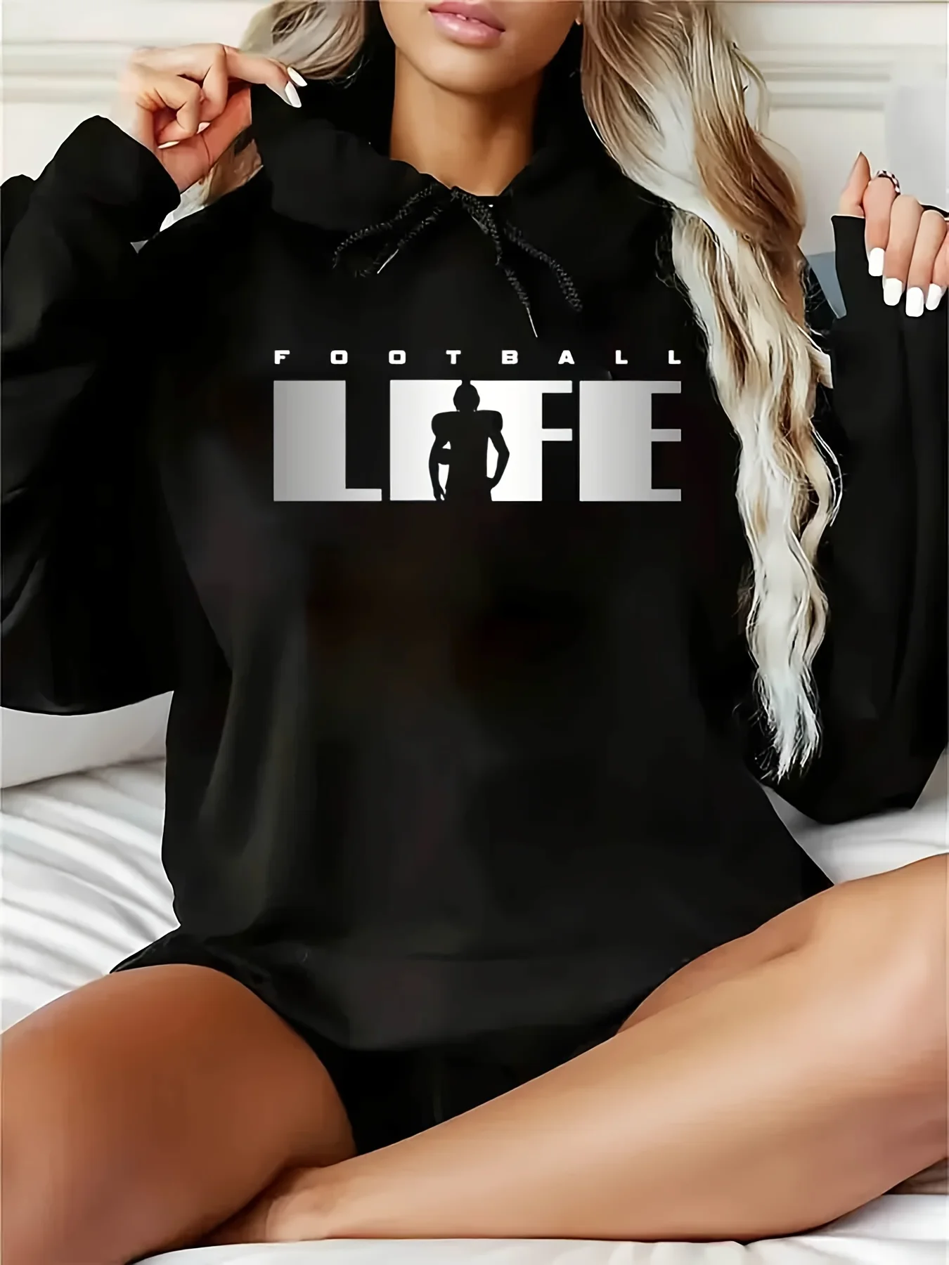 

Мужской и женский топ с принтом больших размеров, свободный повседневный, мягкий, удобный и дышащий, свободный пуловер с капюшоном для занятий спортом на открытом воздухе