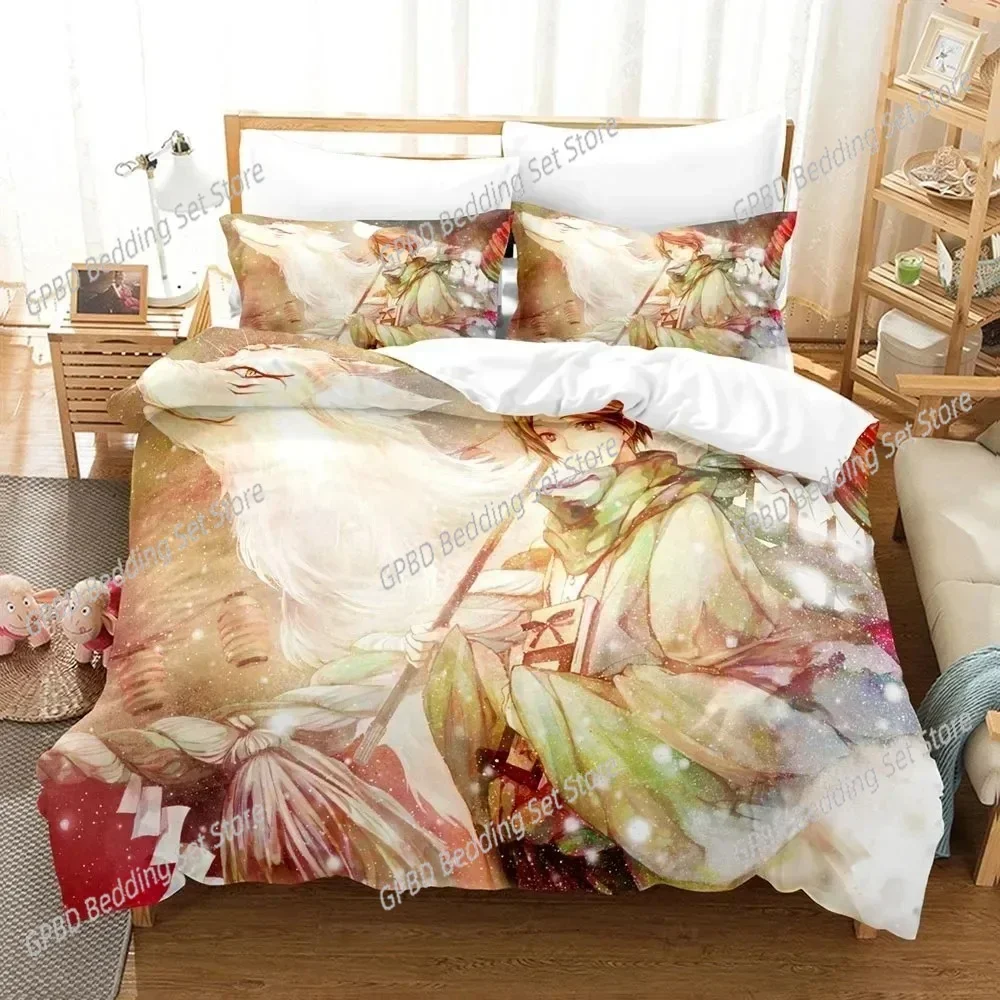 Natsume's Book of Friends Anime 3D NEW Duvet Cover Pillowcase Bedding Set Adult Boy Girl Bedroom Decoration Single Double Large