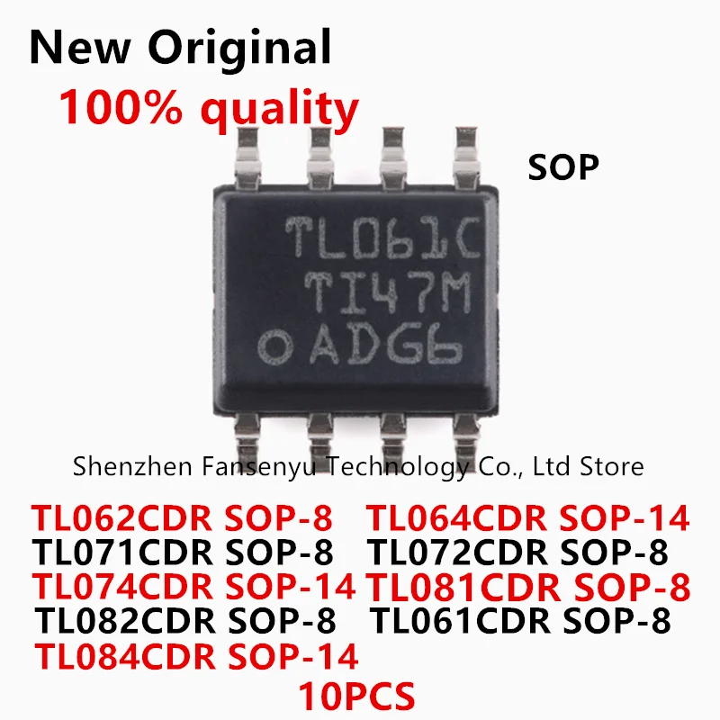

10Pcs 100% New TL061CDR TL062CDR TL064CDR TL071CDR TL072CDR TL074CDR TL081CDR TL082CDR SOP8 TL084CDR SOP-14 SMD IC Chip In Stock