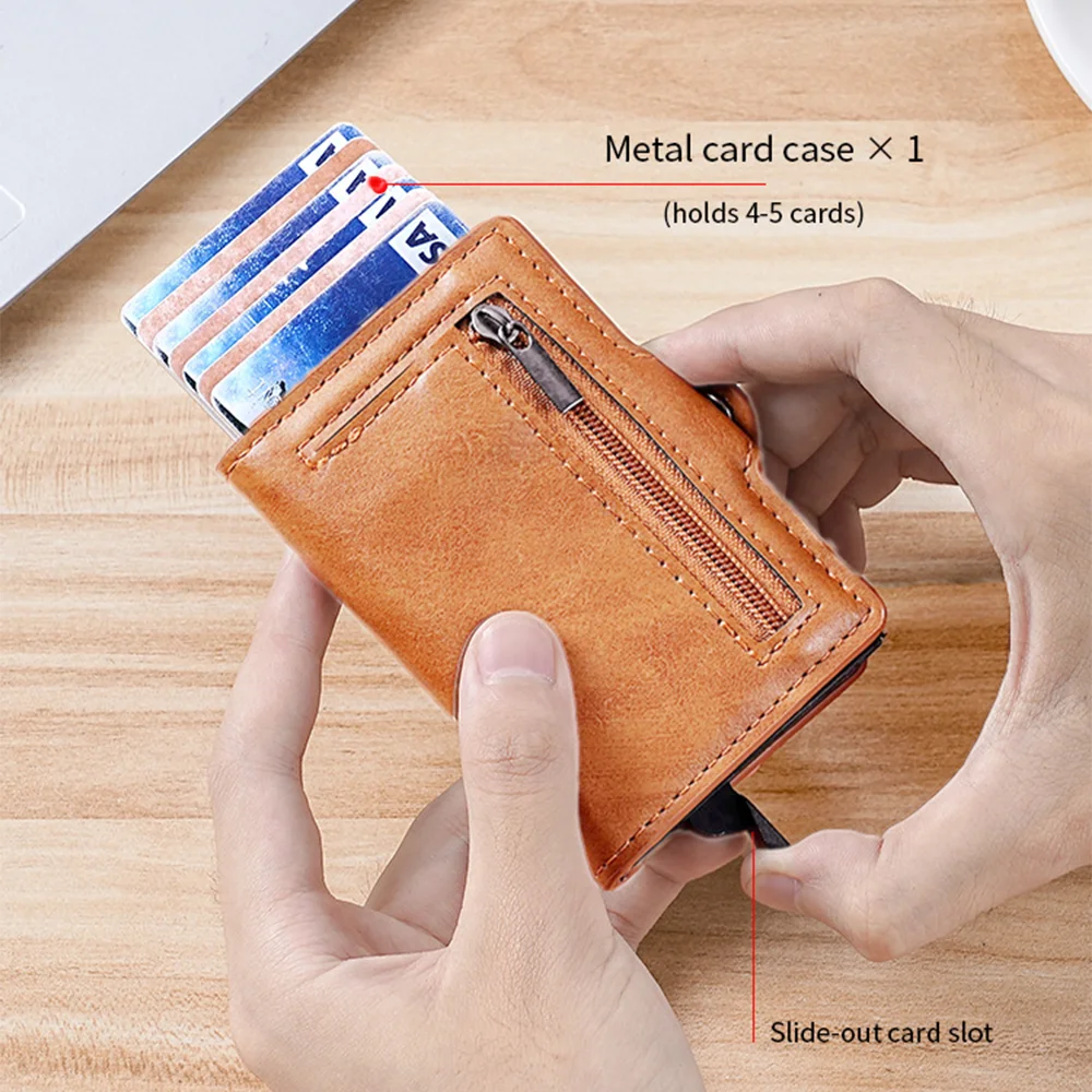 Herren Slim Wallet RFID-geschützte Geldbörse Kartenhalter – Detail 3