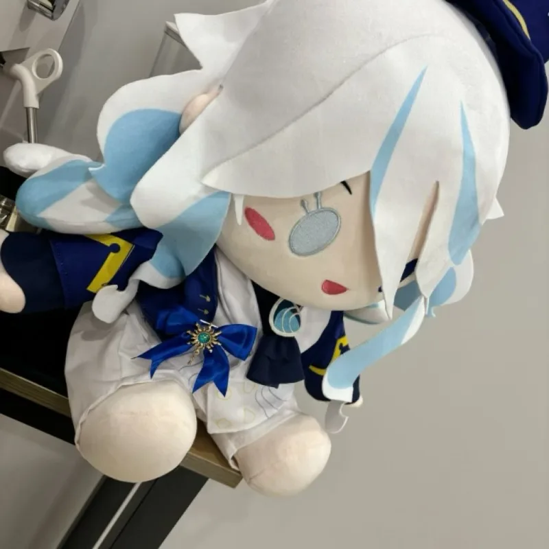 Muñeca de algodón Furina Original de 40cm, pose sentada con trajes cambiables, figura coleccionable inspirada en Genshin Impact Water God