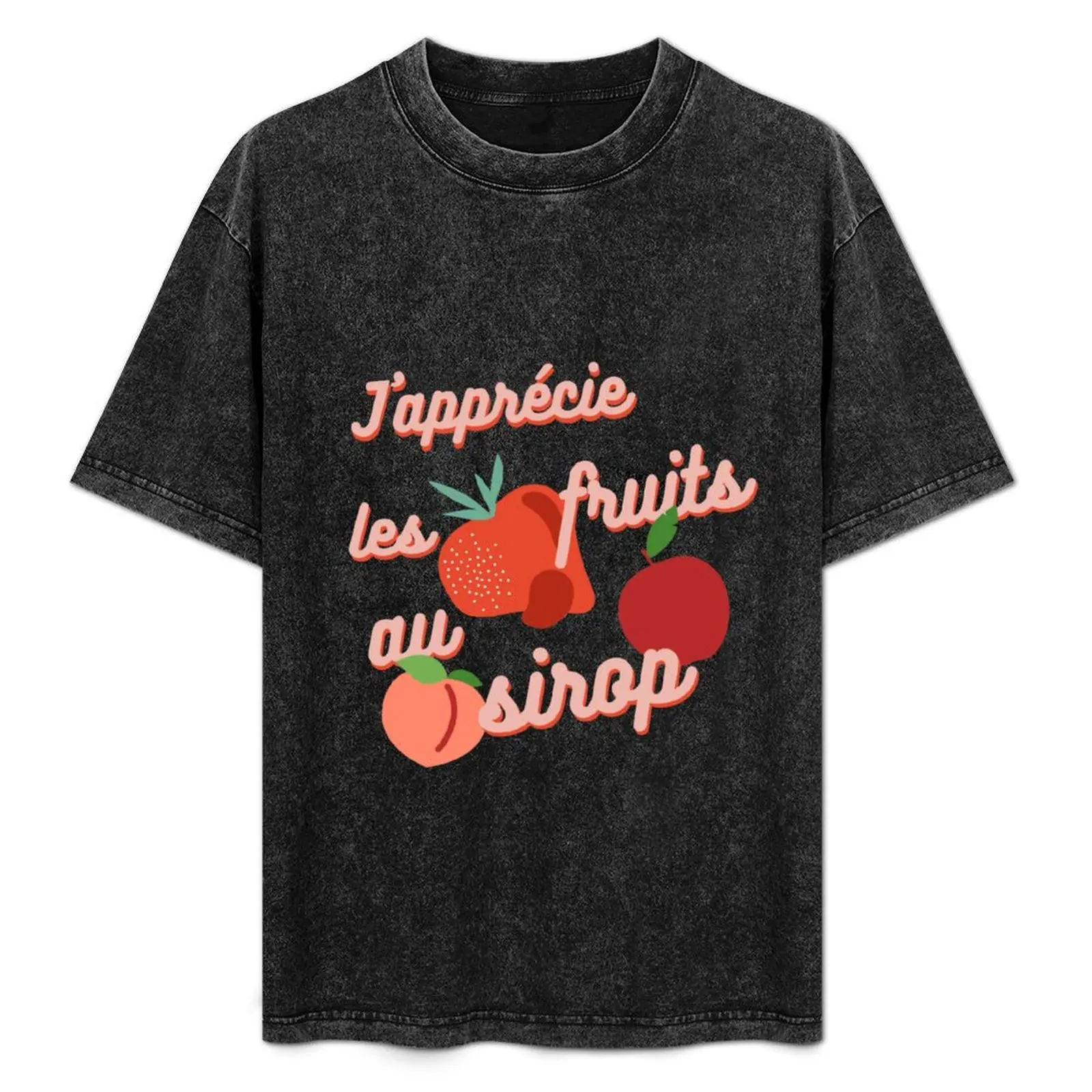 Me gusta la fruta en almíbar! Camiseta Antiarrugas de Manga Corta