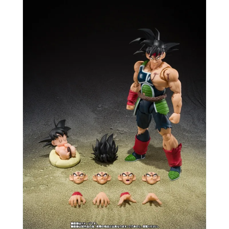 In Stock! Original Bandai S.H.Figuarts Dragon Ball Z Battle Damage BARDOCK THE FATHER OF GOKU Action Anime Figures Models Toys - view 2