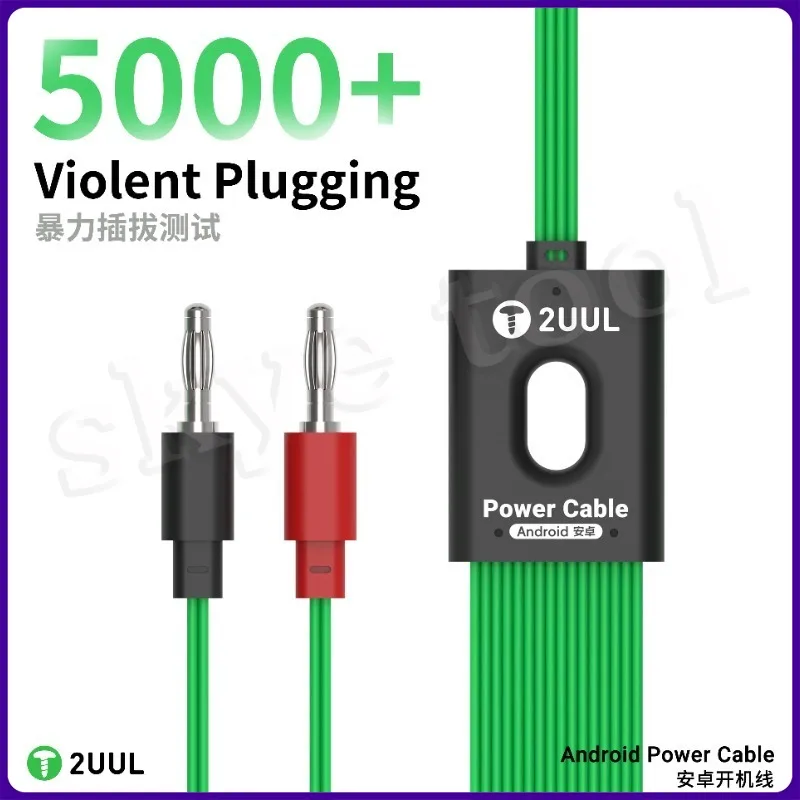 

2UUL PW04 Android Power Boot Cable for Phone Xiaomi Samsung Motherboard Activation 19 in 1 Flexible Silicone Repair Cable