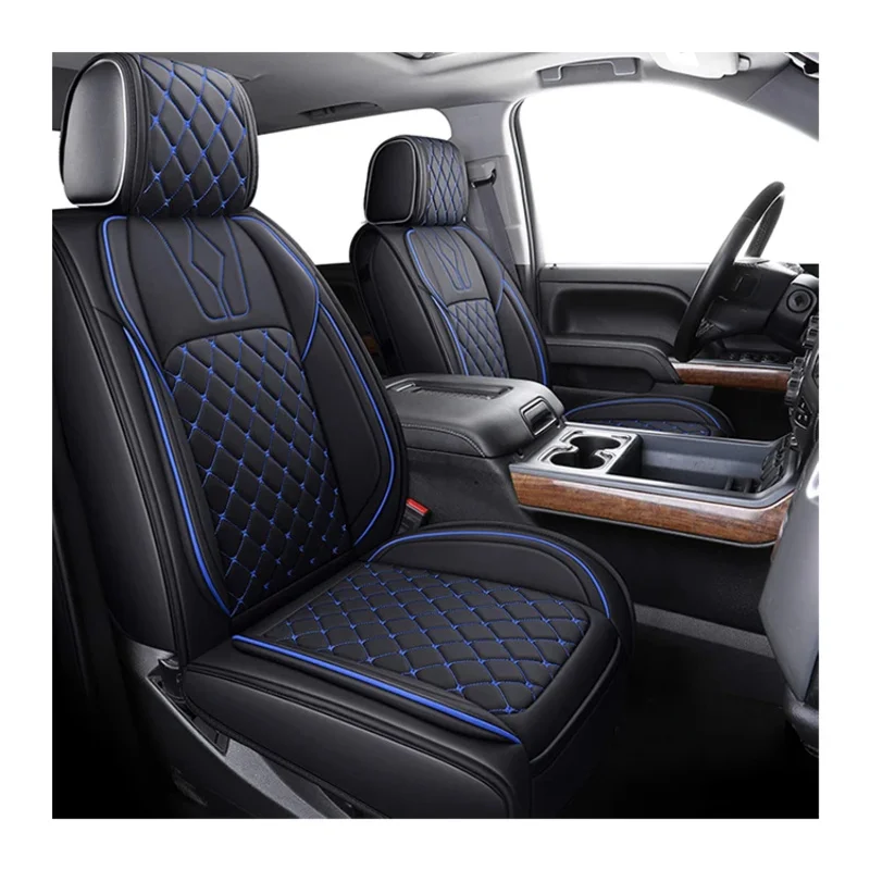 

Hot Sale 2023 Car Seat Covers for 2007-2021 Silverado 1500 2500 3500 HD Crew Cab Leather Custom Car Seat Cover
