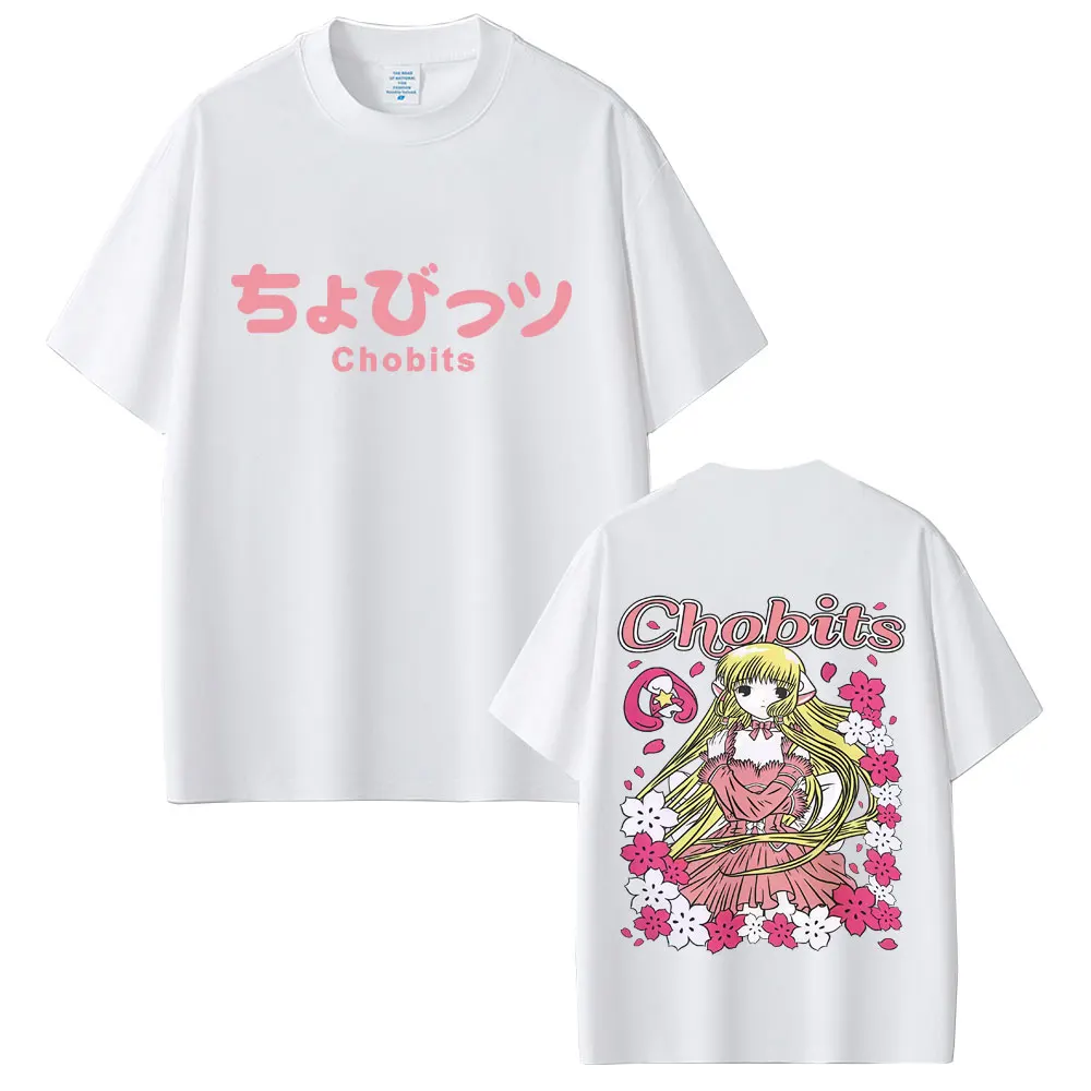 

Anime Chobits Chi Graphic T-shirt Men Women Casual Cotton Vintage T Shirts Unisex Kawaii Cartoon Oversized Short Sleeve T-shirts