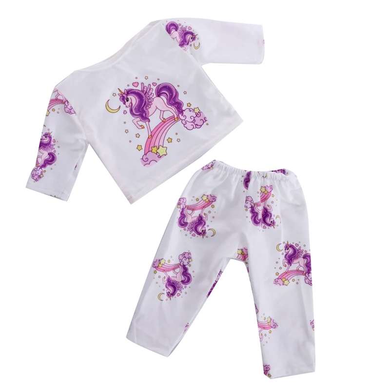 귀여운 팬더 앵무새 세트 인형 옷, 미국 소녀 인형, 어린이 생일 축제 선물, 43 cm