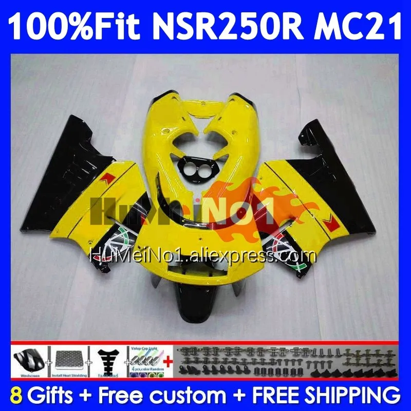 Injection For HONDA NSR250R MC21 PGM3 1990 1991 1992 1993 15No.11 Light yellow NSR250 NSR 250 R RR NSR 250R 90 91 92 93 Fairing