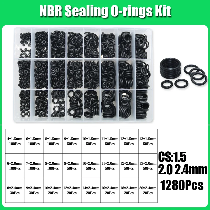 3230x O-Ring Nitrilkautschuk NBR ORing Ölbeständige, verschleißfeste, wasserdichte Dichtungsscheibe Kfz-Wasserhahn-Sanitärdichtung – Detail 8