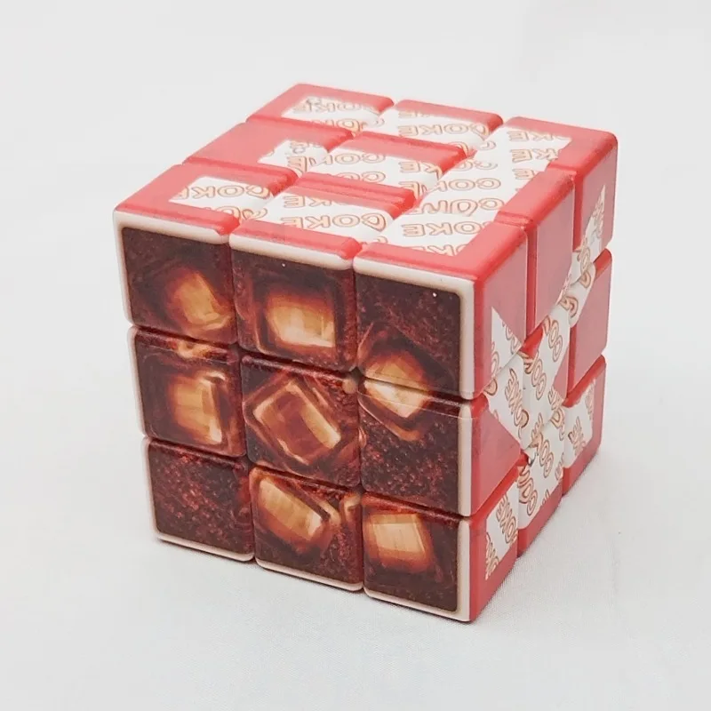 Calvin's Yummy Icy COKE 3x3 Cube Ice Cola Motif 3x3 Cube Magique Puzzle et Loisirs Cadeau Jouet Fidget Toys