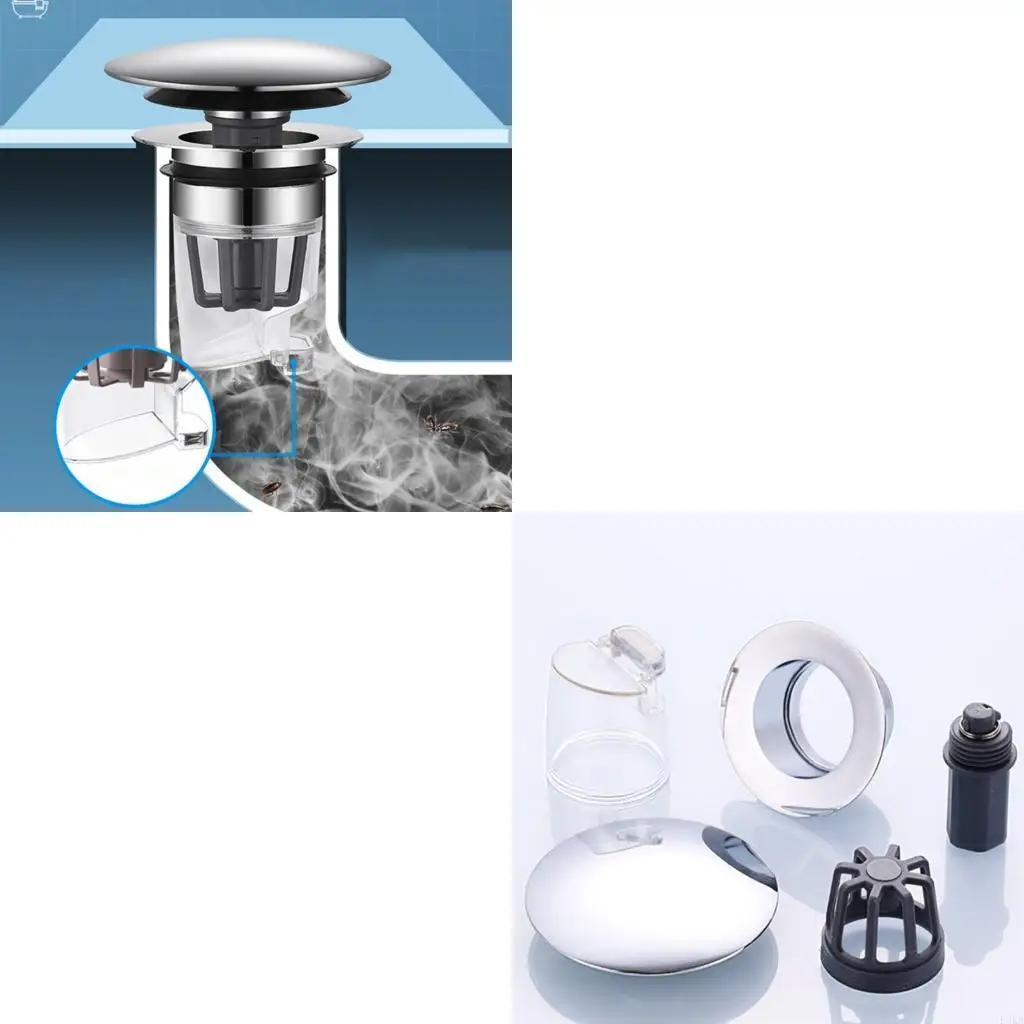 

Copper Drain Filter Bounce Cores Sink Drain Plug Sink Basins Drain Basket Sink Stoppers for Bathroom Kitchen Enduring