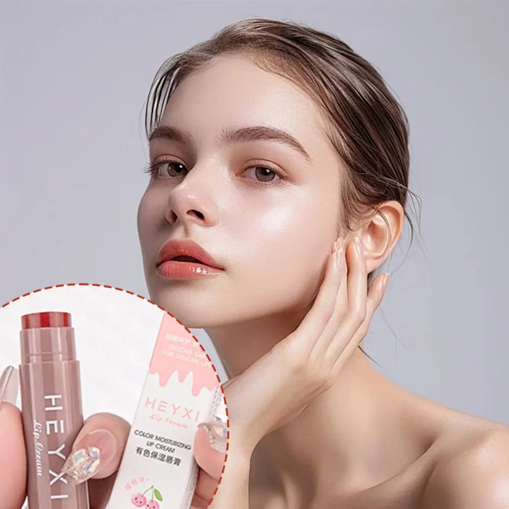 

Colored Lip Balm Cute Moisturizing Lip Tint Long Lasting Lips Cracking Anti Women Waterproof Color Lipstick Care Change Mak S7M9