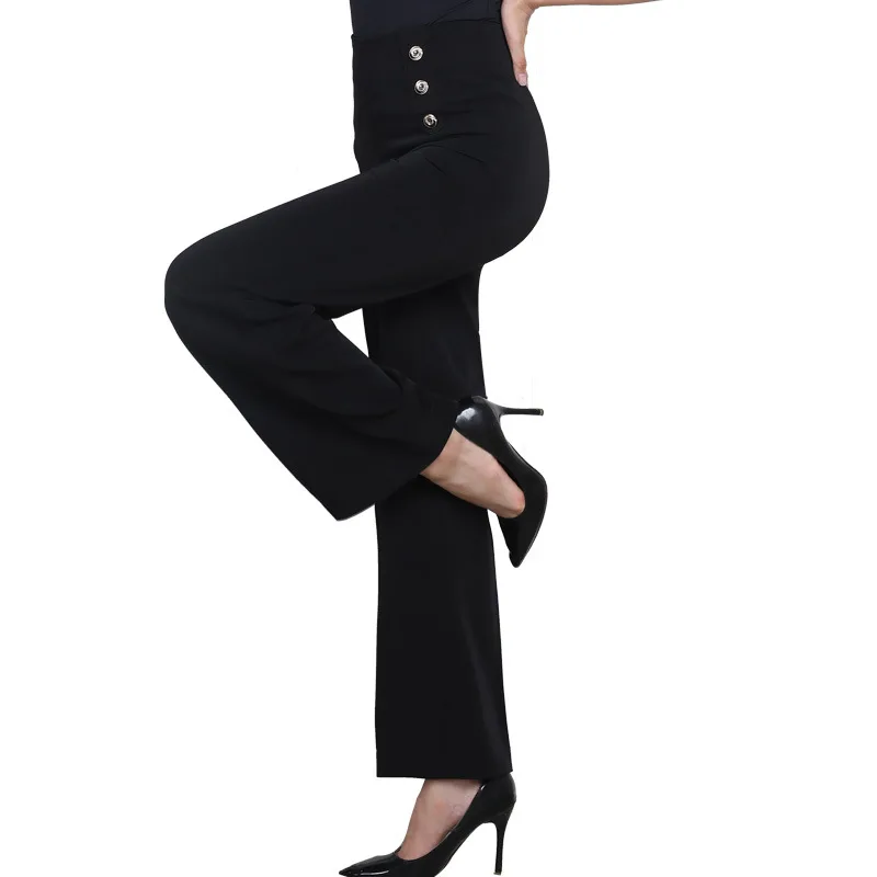 X181 Ballroom Dans Broek Wijde Pijpen Broek Vrouwen Lange Broek Nationale Standaard Moderne Dance Latin Square Dance Hoge Taille