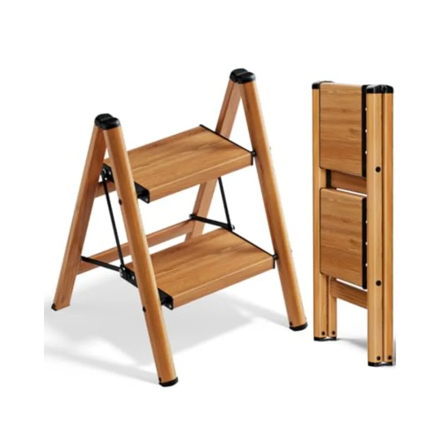 

Складная лестница-табурет с широкими противоскользящими педалями, прочная, многофункциональная, для дома и кухни, экономит место, выдерживает нагрузку до 300 фунтов.