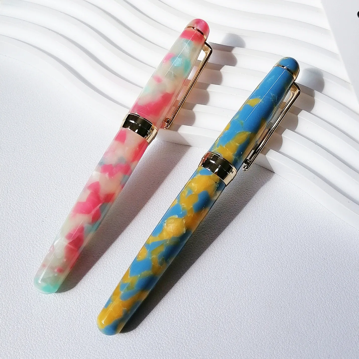 

MAJOHN S9 Fountain Pen Fashionable Patterns Expert Student Account Writing Pens Replaceable Dipping Pen Glass Tip