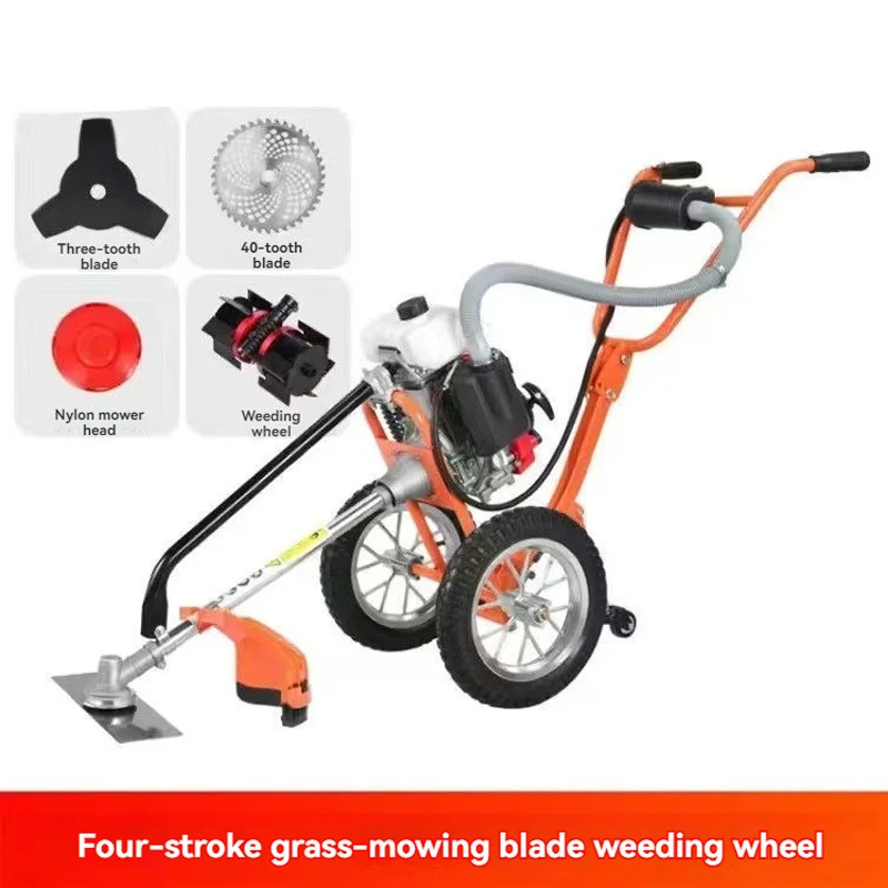 4 stroke 2-stroke Lawn Mower Hand Push Type Grass Cutter Garden Tool Trimmer Gasoline Brush Cutter