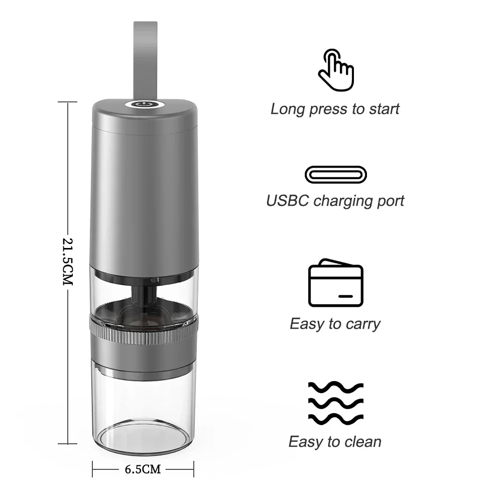 Factory Design electric portable conical burr coffee mini portable electric grinder