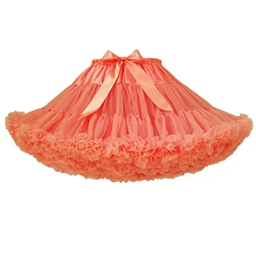 Saia de saia feminina adulto tutu inchado saia em camadas ballet tule pettisuits vestido traje underskirt