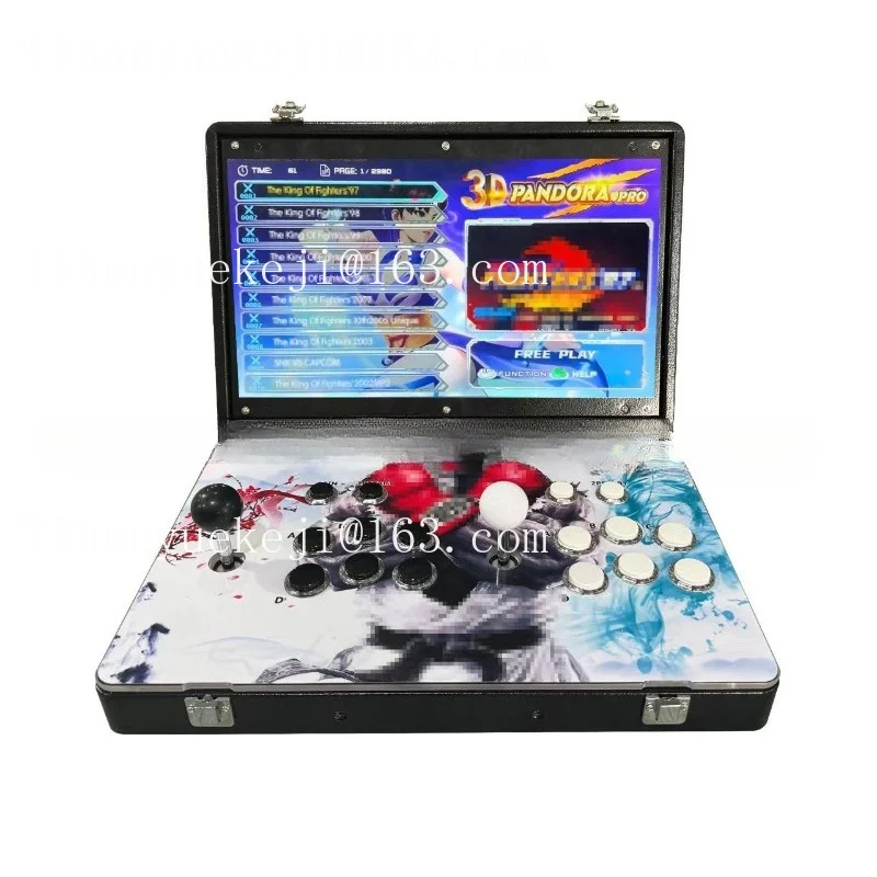 Double game console, arcade outdoor home joystick nostalgic King of Fighters, Moonlight Treasure Box portable outdoor model