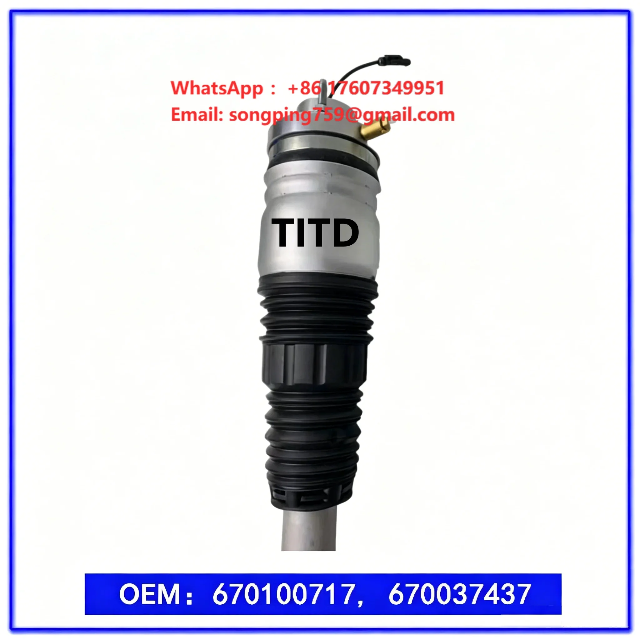 Factory Direct Sale Car Accessories 670100718, 670037436   Auto Air Suspension Spring Shock Absorber for Levante M1612017-2020