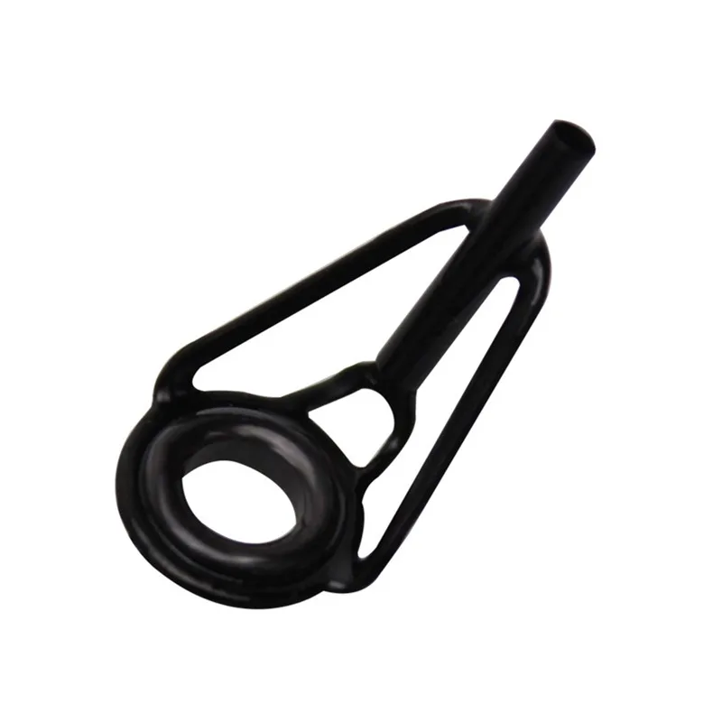 8/16/80Pcs Black Top Tip Guide Stainless Steel Frame For Spinning Casting Fishing Rod Building Repair Eye Line Ring