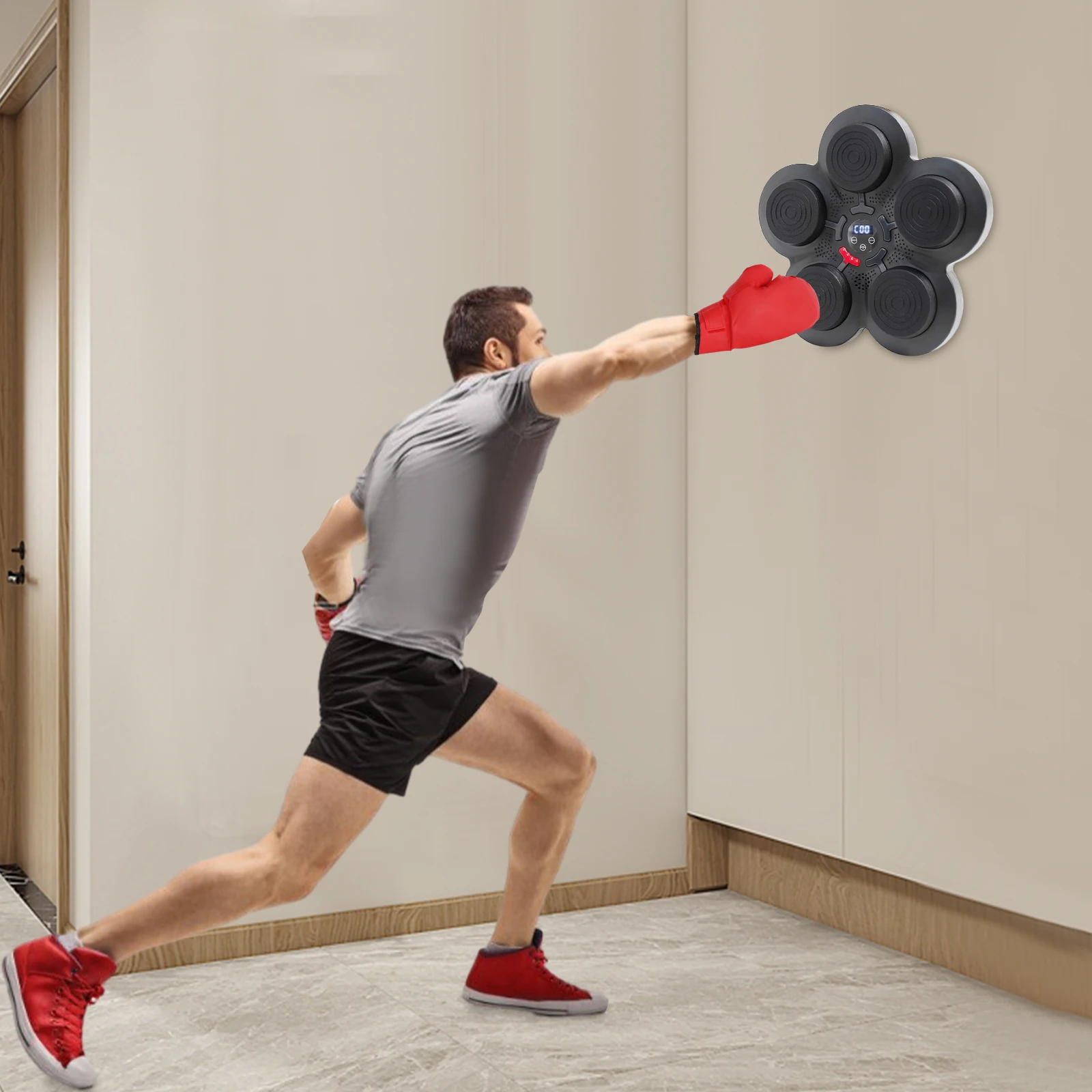 Intelligent Music Boxing Training Machine Bluetooth-Compatible for Boxing Sports Agility Reaction