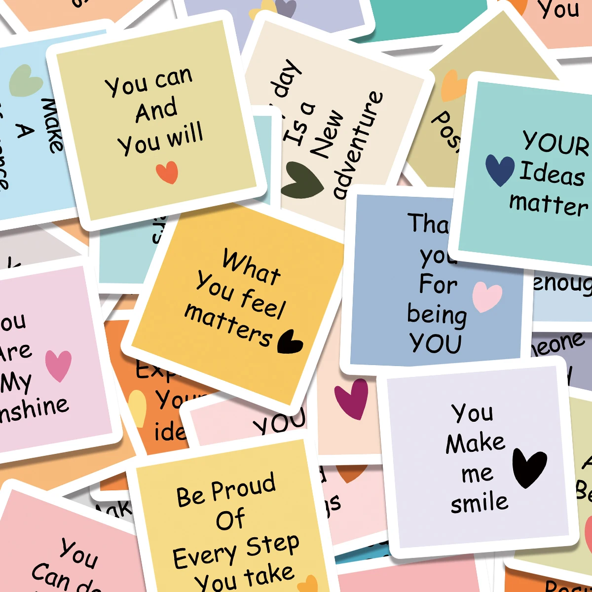 30pcs Positive Affirmation Motivational Cards Party Birthday Gift Greeting Cards Mini Encouragement Note Cards Thank You Card