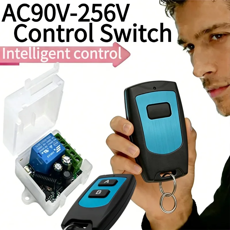 

433Mhz Remote Control Wireless Switch DC 220V 1CH RF 10A Relay Receiver and 2CH Transmitter For Door Electromagnetic Lock