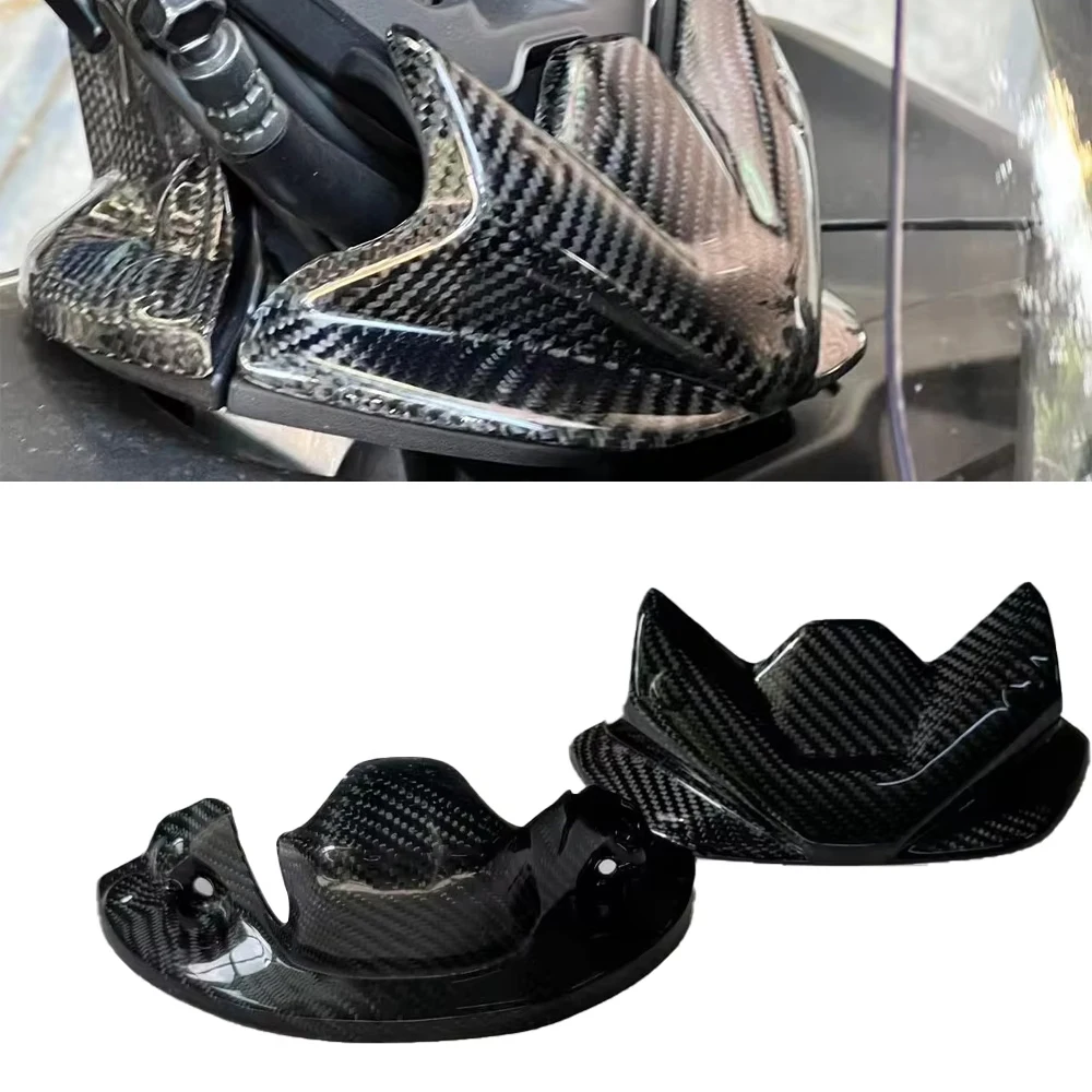 

Для Yamaha Tmax 560 2023 2024 2025 углеродное волокно 100% ручка стержня нижняя декоративная крышка Tmax 560 2023-2020 аксессуары