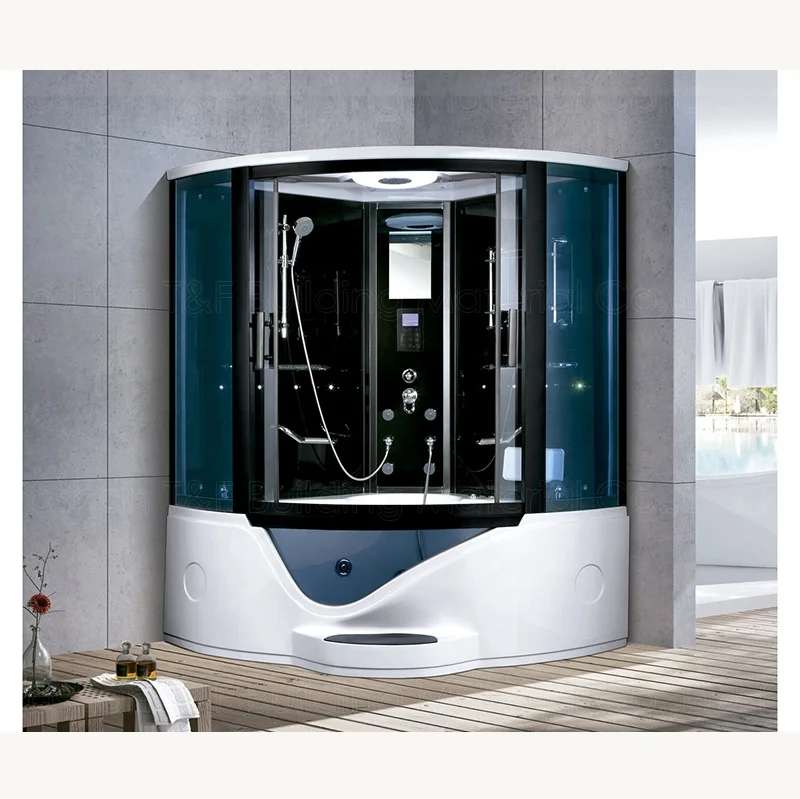

Modern Indoor Home Bathroom Whirlpool Tub Shower Cabin Enclosed Sauna Bath Shower Steam Rooms