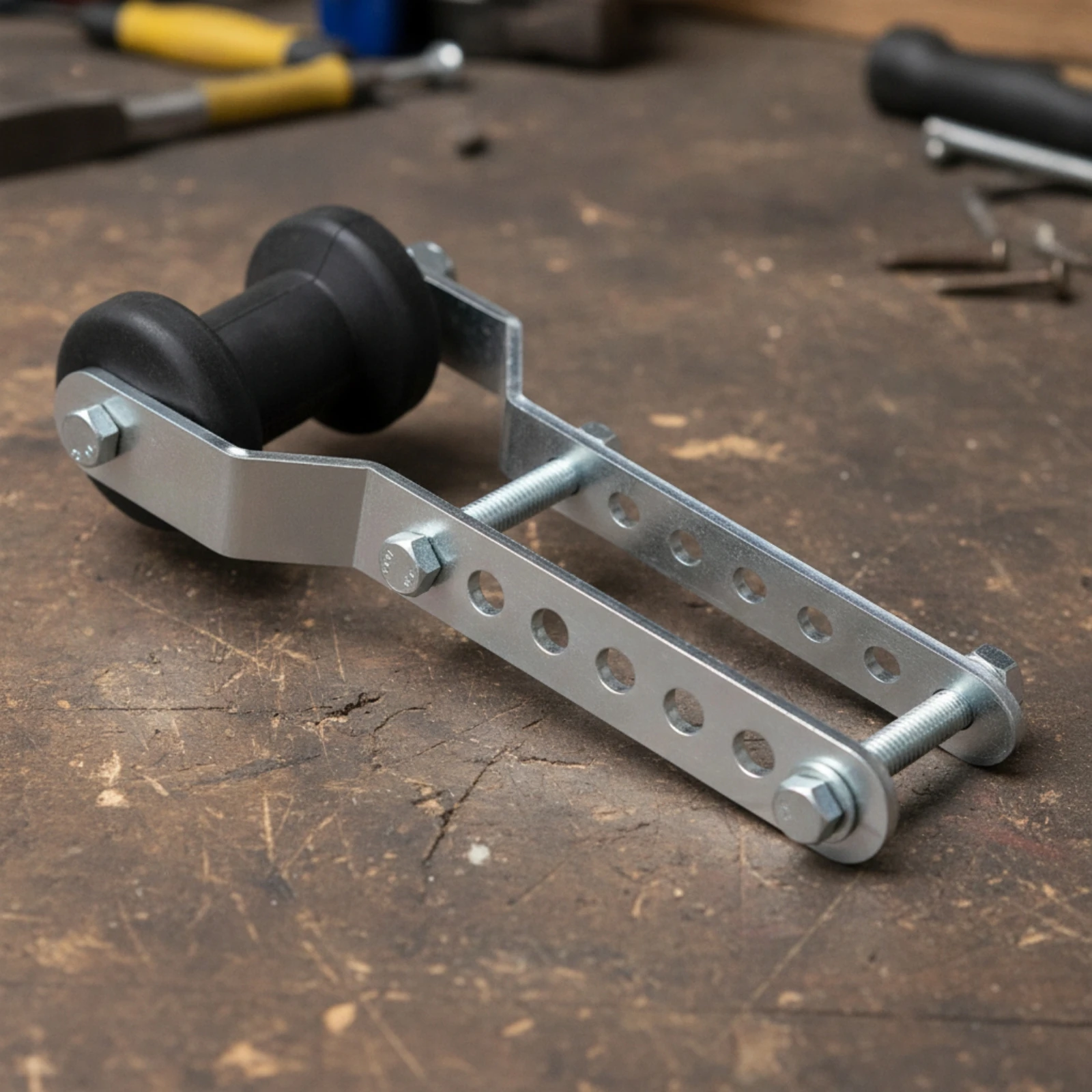 Boat Trailer Roller Assembly Adjustable Keel Roller Assembly Boat Trailer Rollers with Brackets Slotted Hardware High Strength view 4